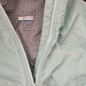 Mint Green Columbia Rain Jacket